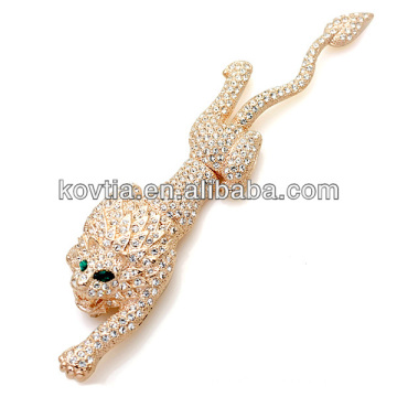 Luxueuse broche en or d&#39;animaux broche en diamant design unique